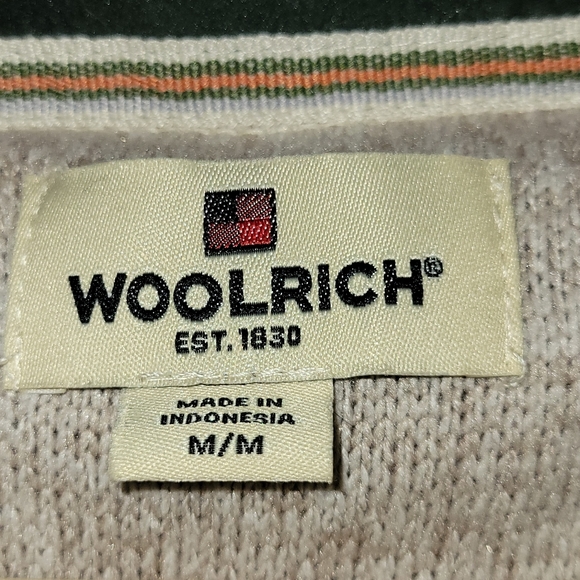 Woolrich Men's 1/4 Zip Up Sweater Size Medium - Picture 4 of 5